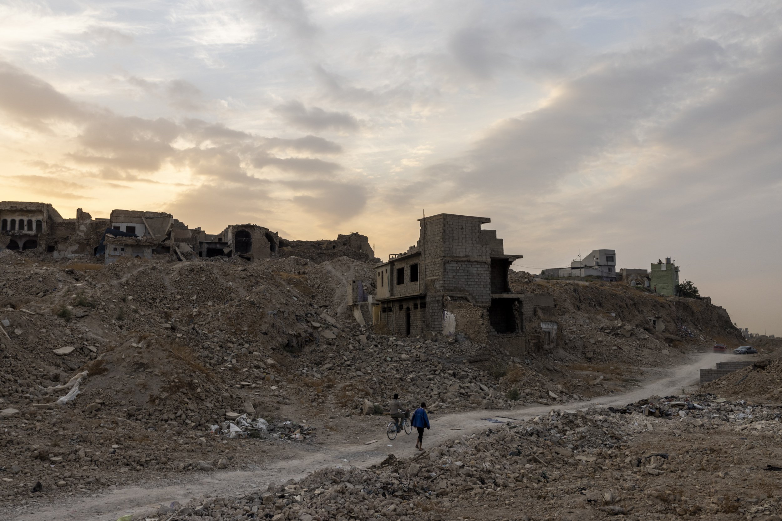 The Maydan district in the ‘Old City’ of Mosul, where ISIS made their last stand, was the most heavily destroyed part of the city and to this day remains in ruins.