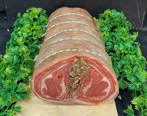 Kofta Stuffed Glazed Lamb Belly — Easter Compton Farm Shop