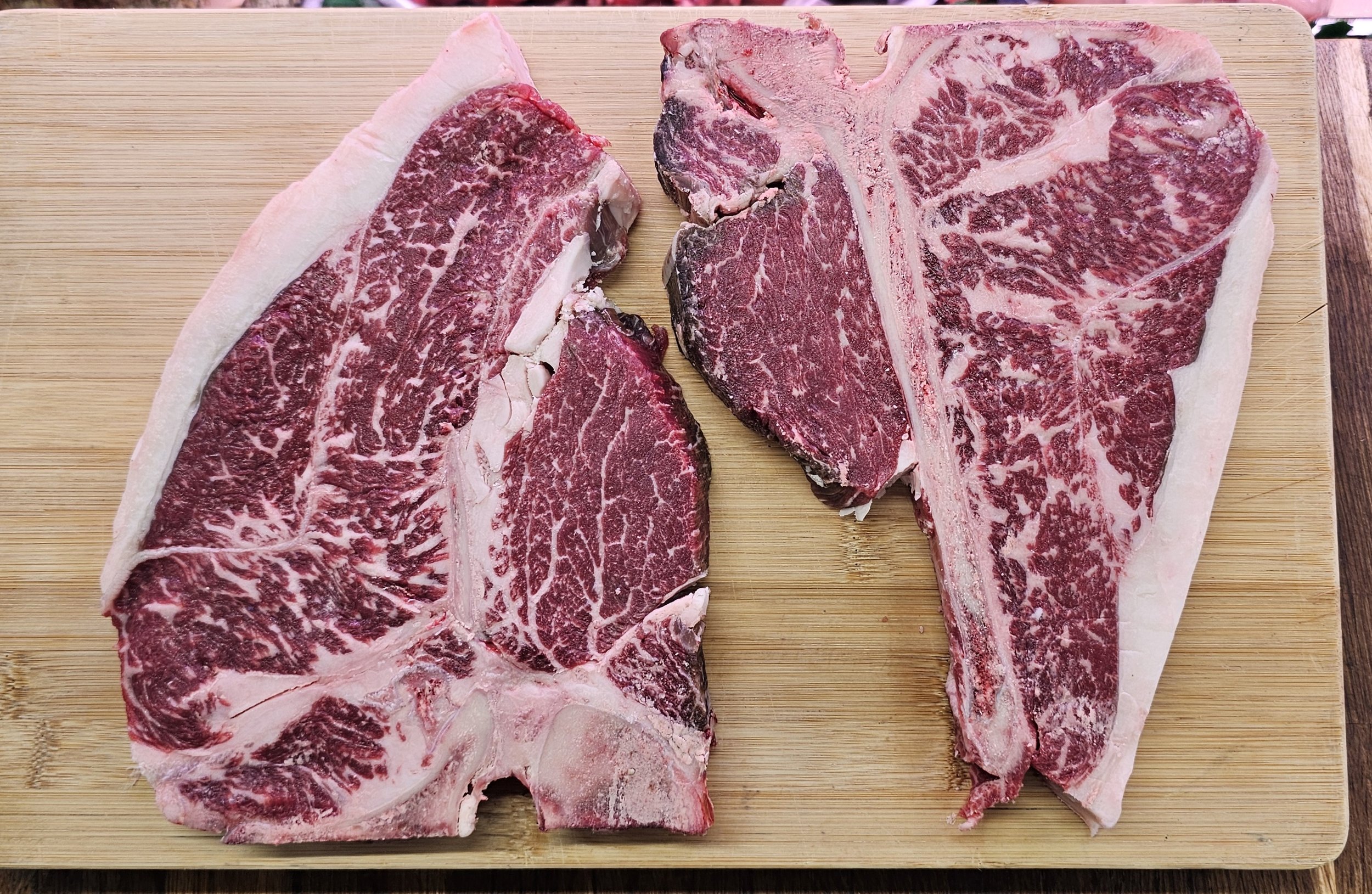 28 day dry aged T-bone steak