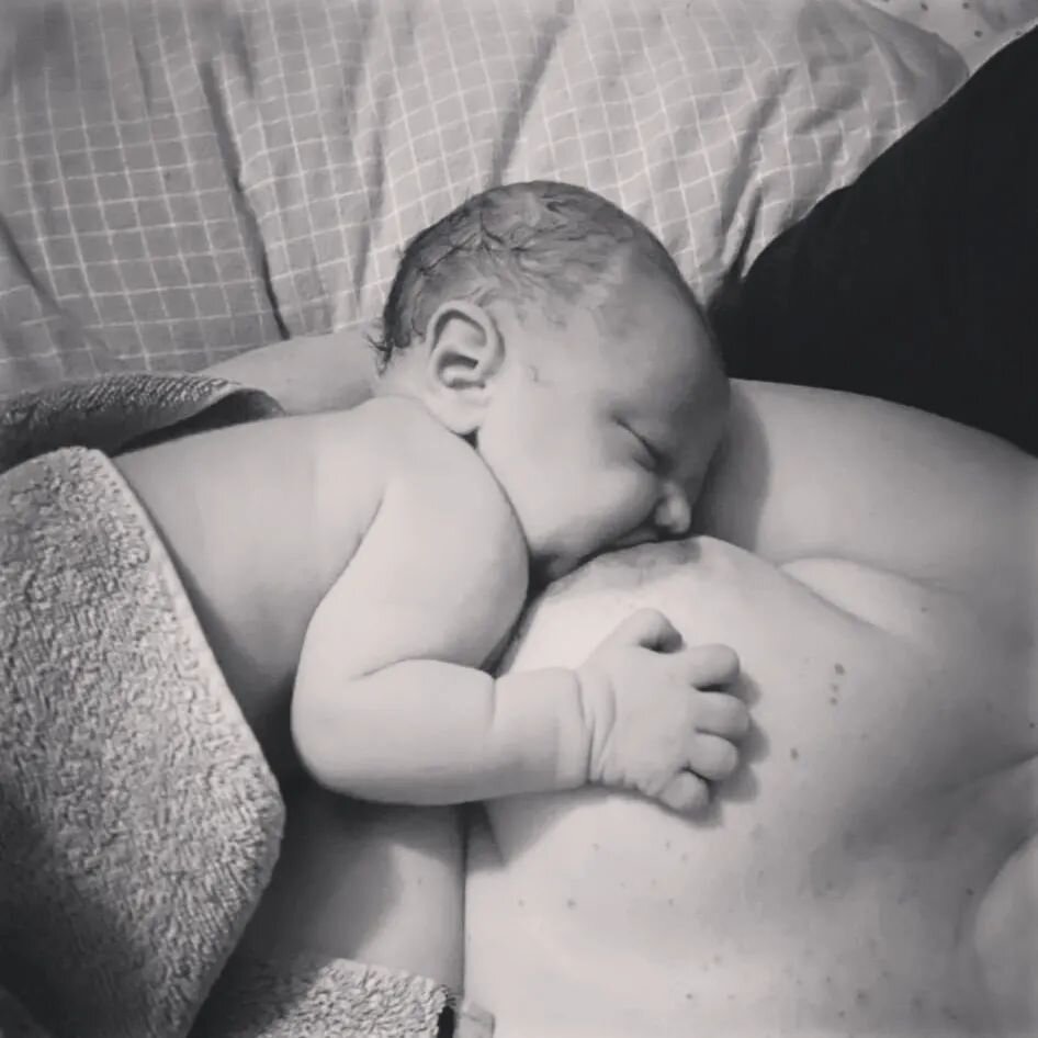 Born at home, our angel Gabriel. Here is his breastfeeding story. Alternate title: diary of a tongue-tied baby. 

With this baby, my third child and my second planned homebirth, I knew I wanted to do the breast crawl. So, after Gabe was born, we clim