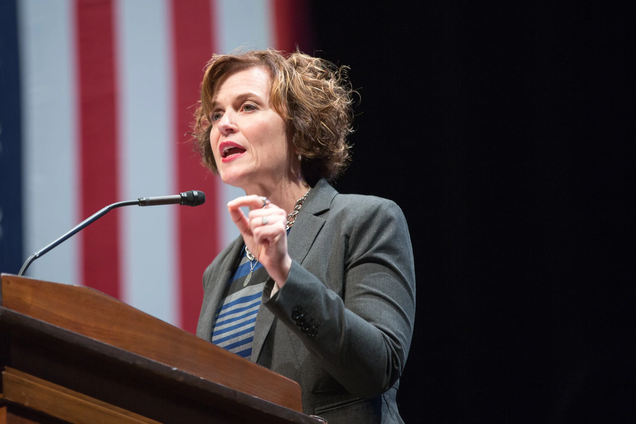 Betsy Hodges, speaking as Mayor of Minneapolis at a Clinton campaign event in Minneapolis, October 2016