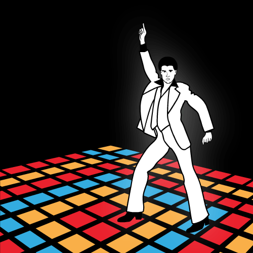 A Travolta icon with some animation.