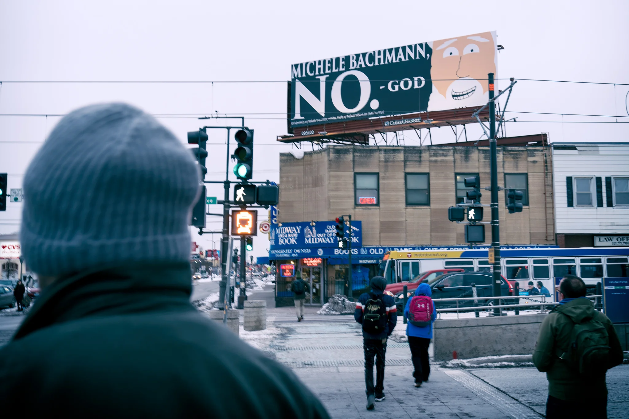 A sign from God to Michele Bachmann, Saint Paul MN
