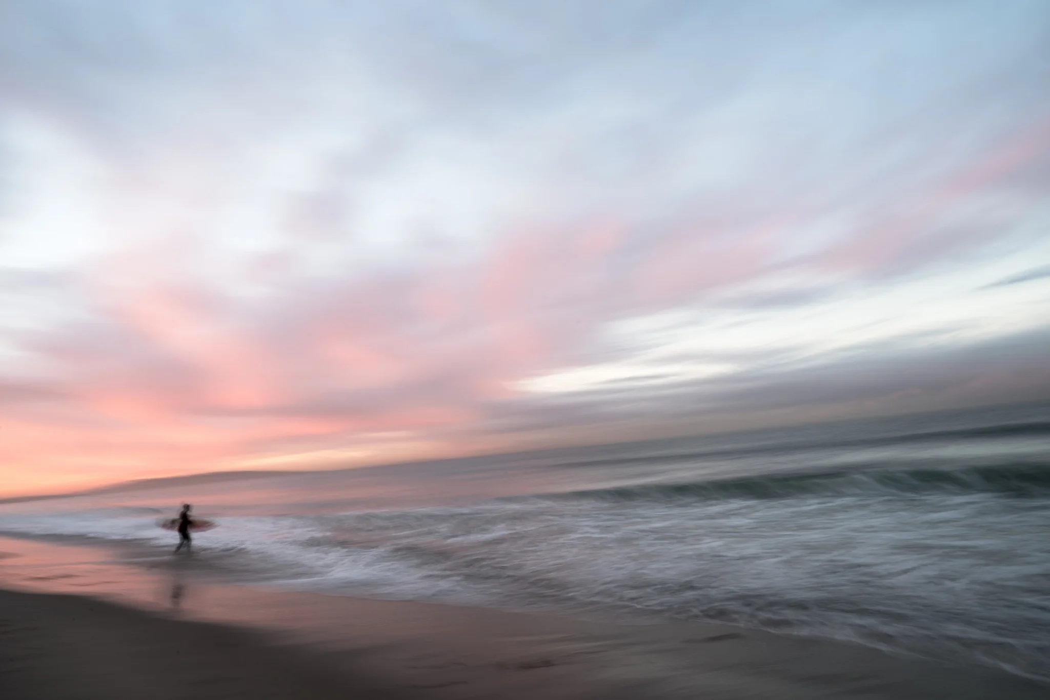 Sunrise surfer, Santa Monica California