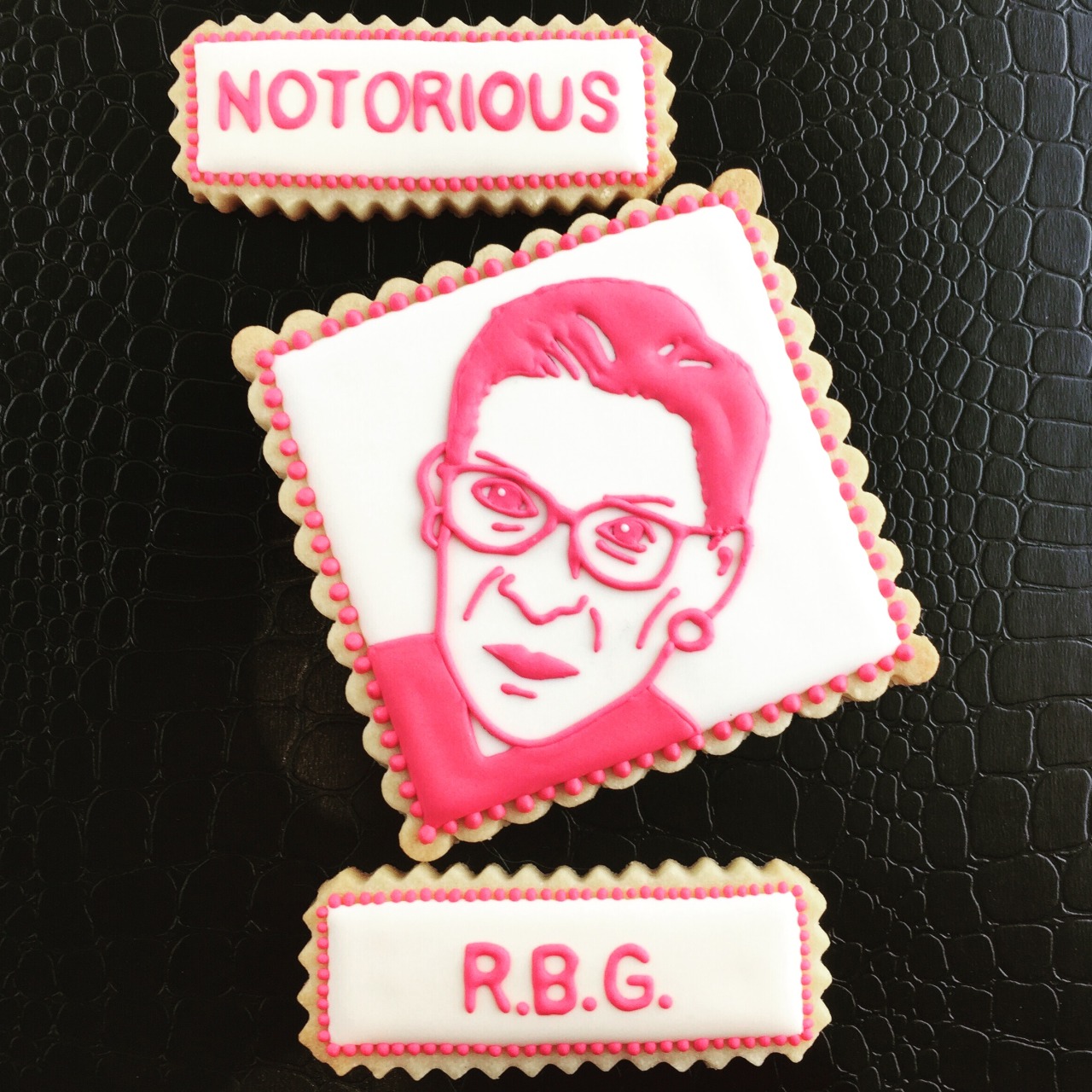 Chris Taylor of @floursugarbutter created this lovely rendition of RBG