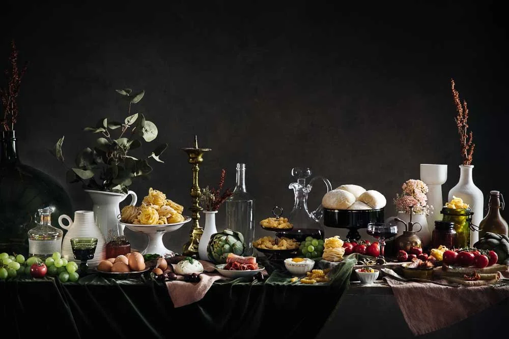 festin banquet italien baroque - photographe publicité culinaire rennes et vannes