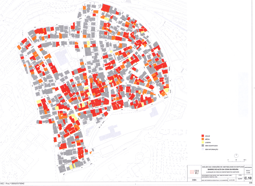Map C10, air and light in dwellings. Source: LNEC 2008.