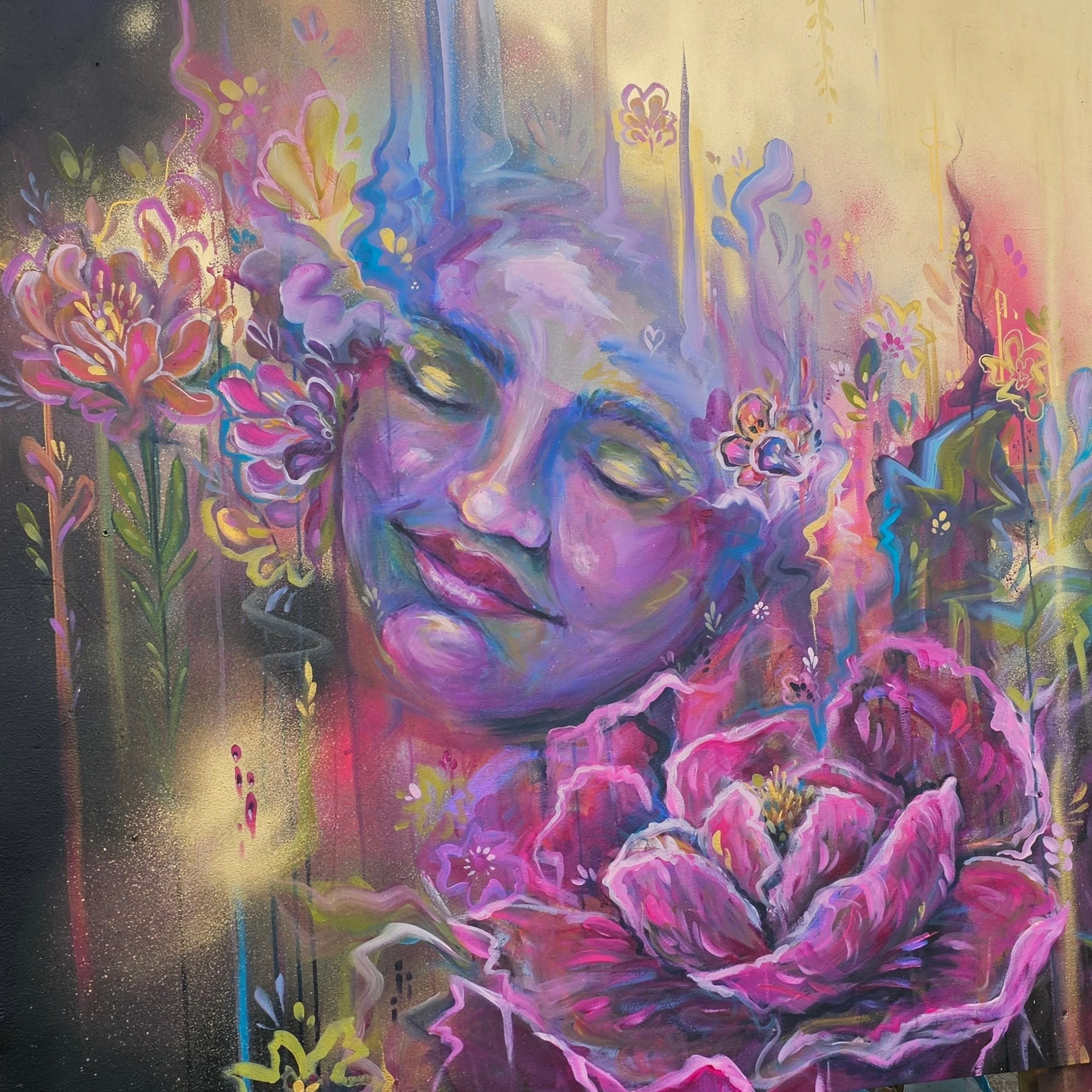 @upfest 2026 - "My mind won't behave and neither will I"
.
Reflections:
.
✨️ I painted this without any reference - I just used the techniques that I'd learnt with @lindyallfrey last weekend in her portrait painting course.
.
✨️ This is 100