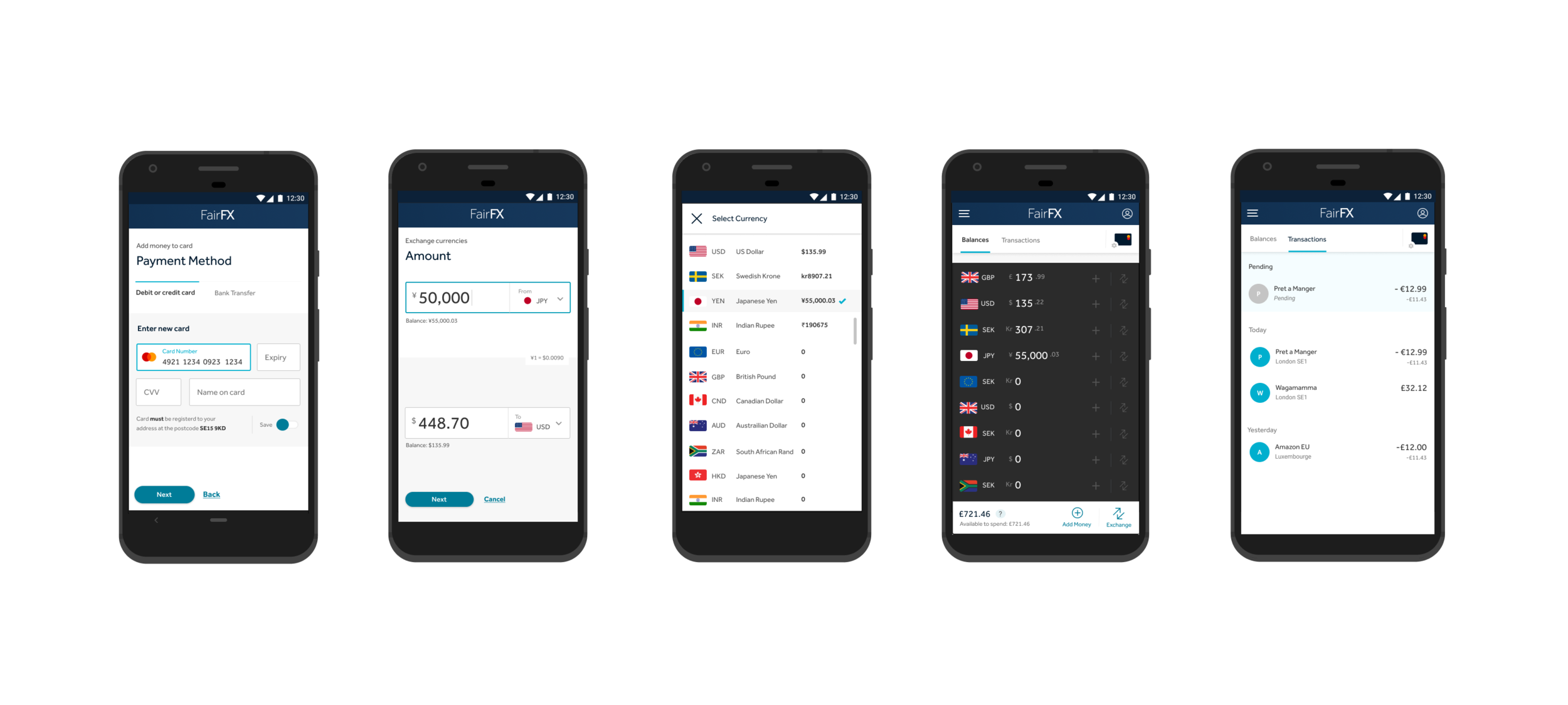 User flow - card order flow in web app mobile state