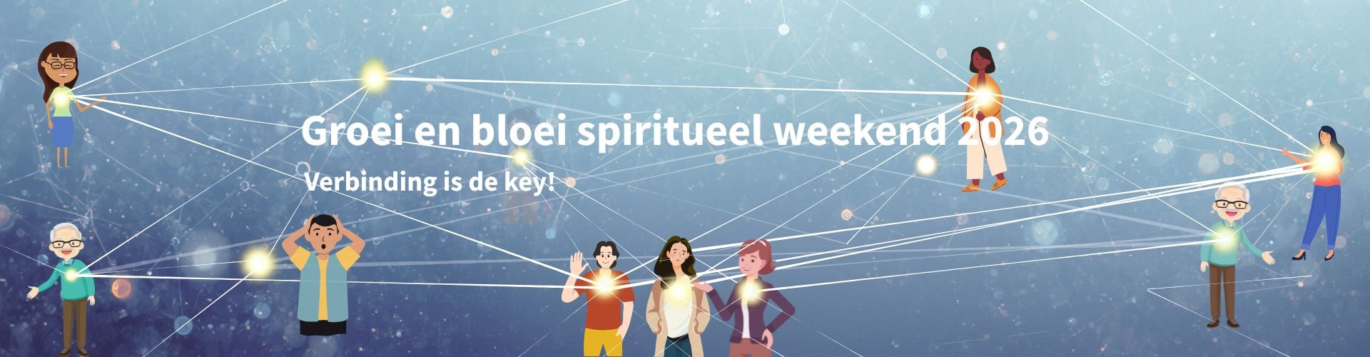 Groei en bloei spiritueel weekend 2026 met medium André Stelling, Marry Ronde en Ria Spanjaard