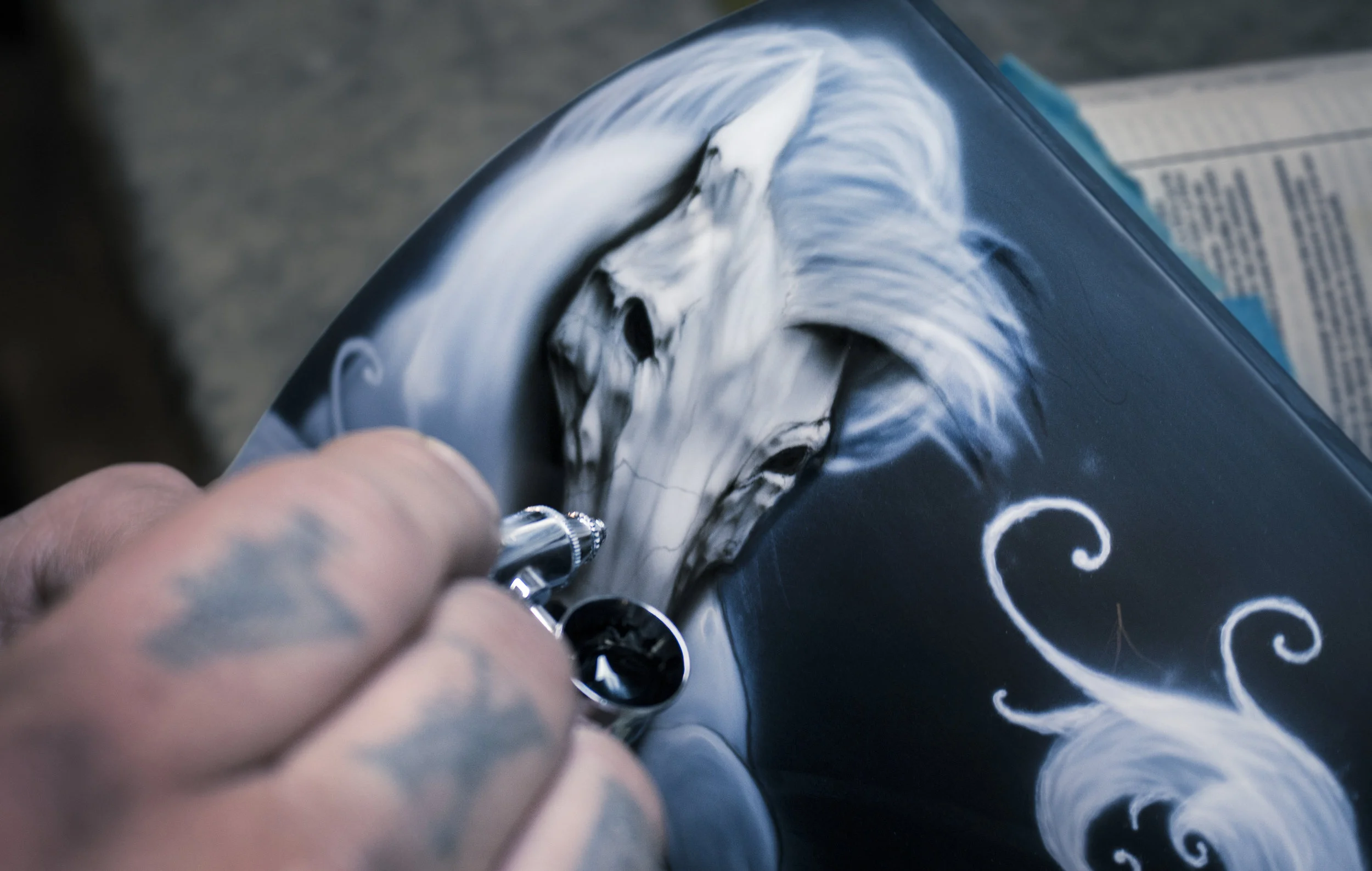 Ford Mustang GT: Airbrushed Mustang Horses