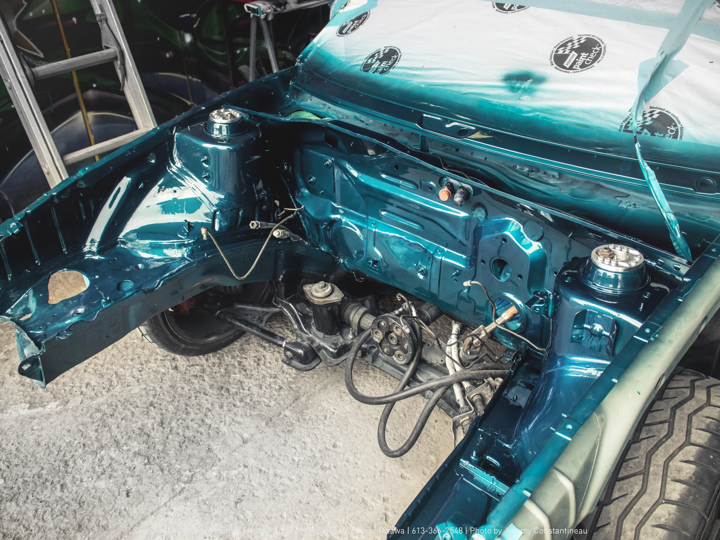 Volkswagen Corrado: Metallic Teal-Blue Inside &amp; Out
