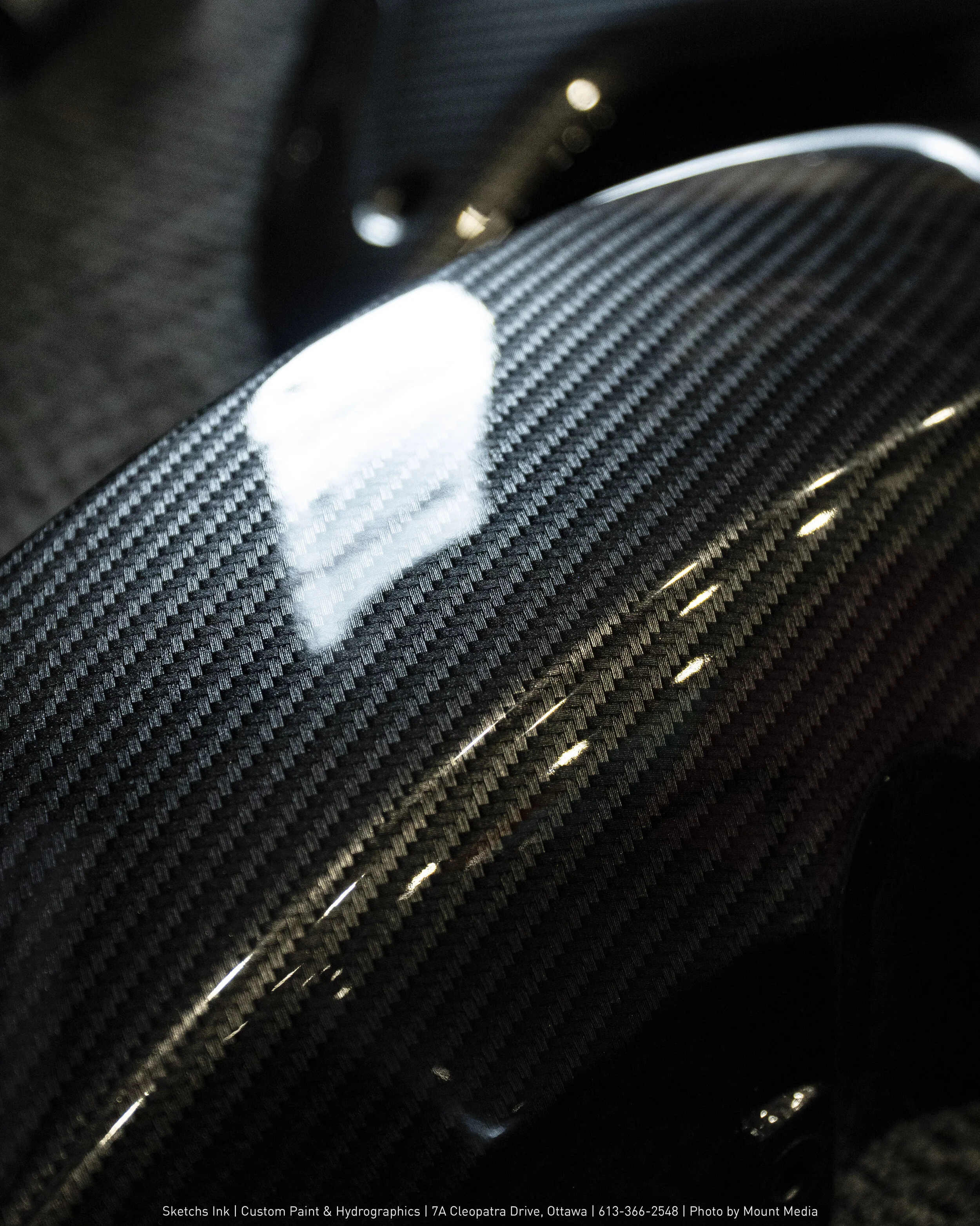 BMW K100: Hydrographic Carbon Fiber &amp; Metallic Grey