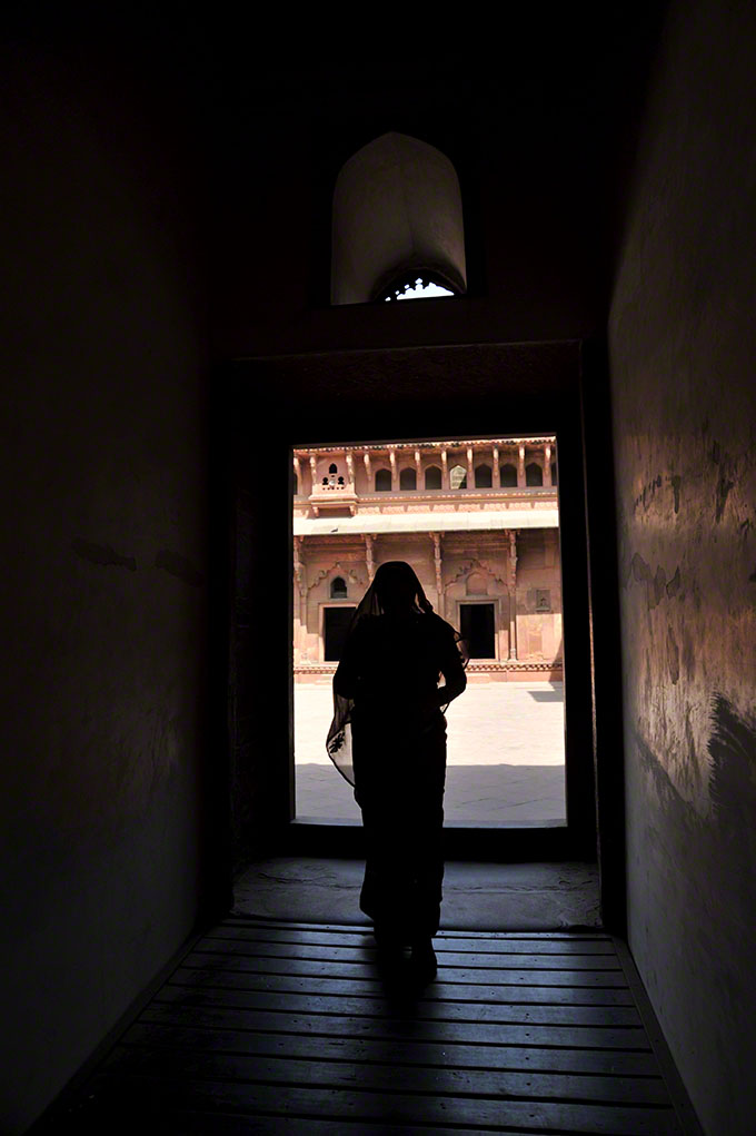 Woman in Doorway, Agra, India