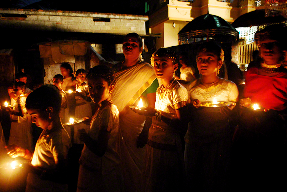 Procession by Candlelight, Trivandrum, India