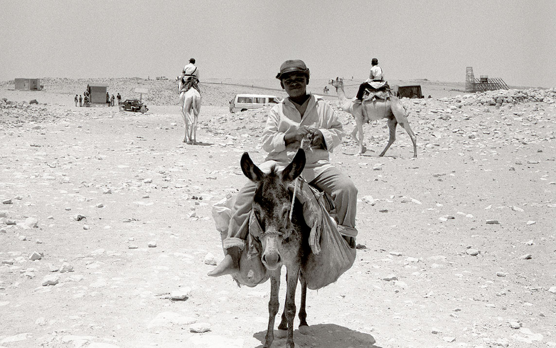 A Boy and his Donkey, El Giza, Egypt