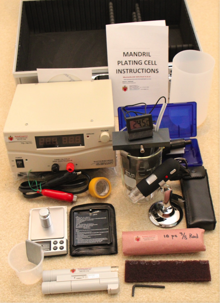 Hard Chrome Mandrel Plater and test Kit