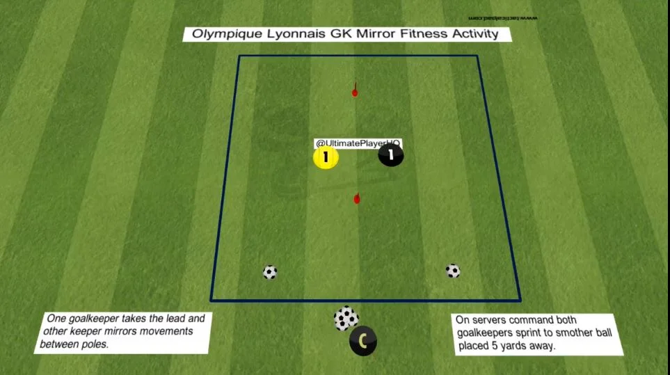 Olympique Lyonnais GK Mirror Fitness Activity