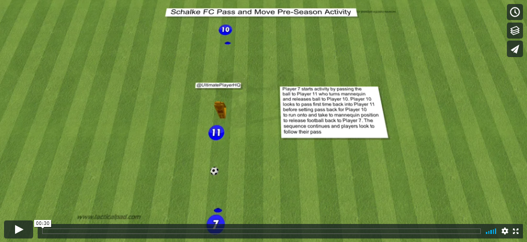 Schalke FC Pass and Move Pre-Season Activity