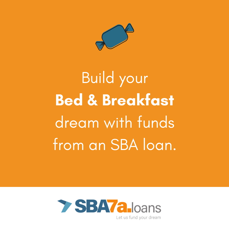 SBA 7(a) loans for bed and breakfasts