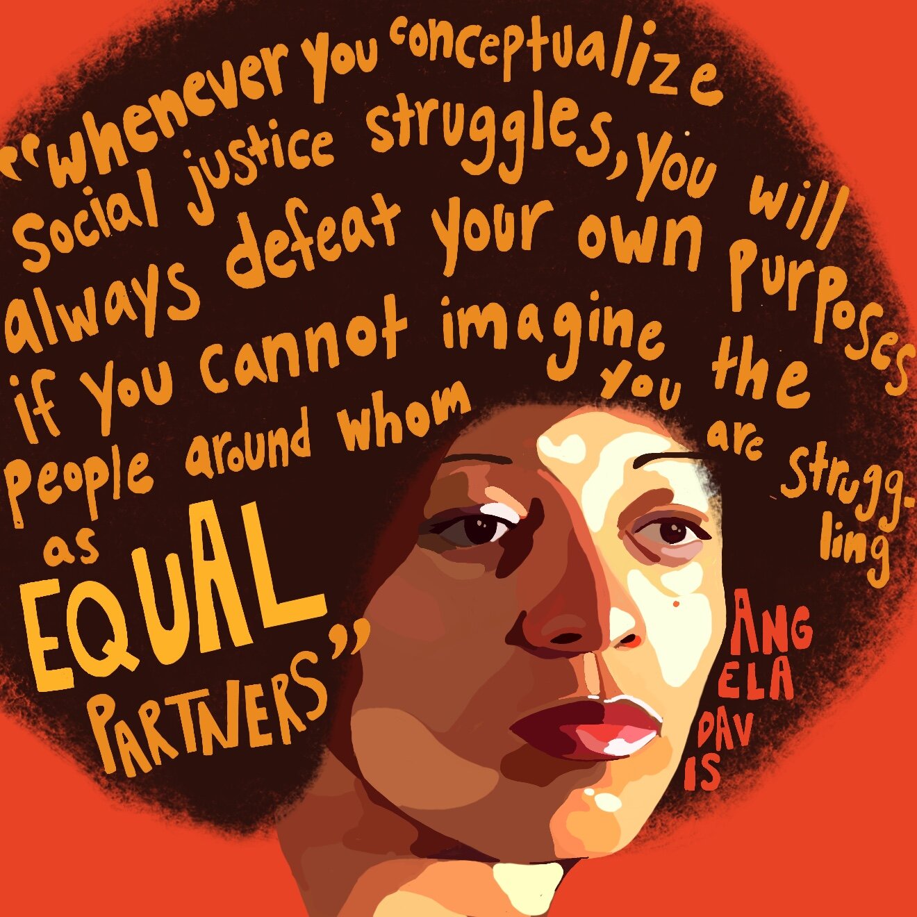 Angela Davis Portrait