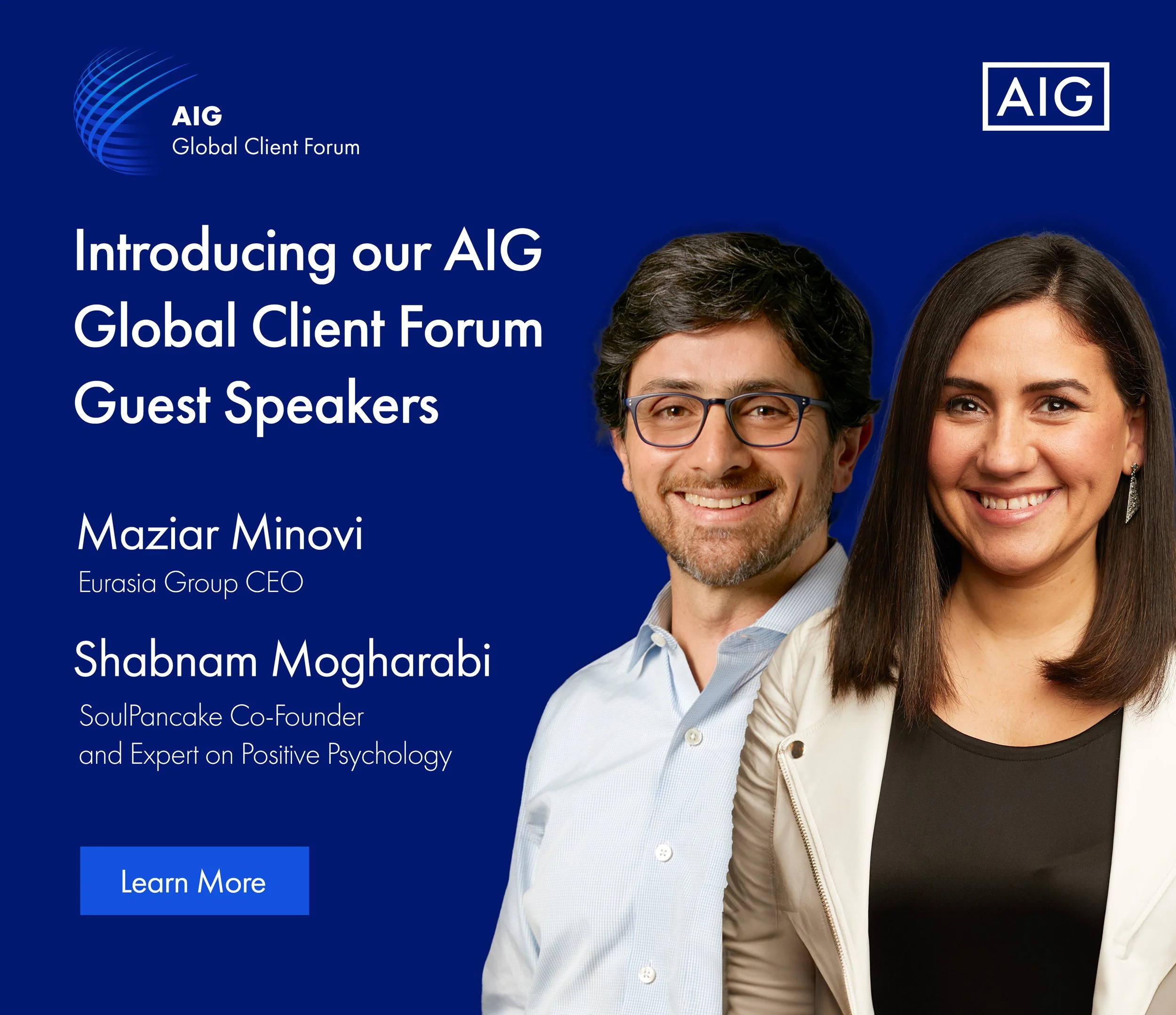 Email graphic for AIG Global Client Forum. (Copy)