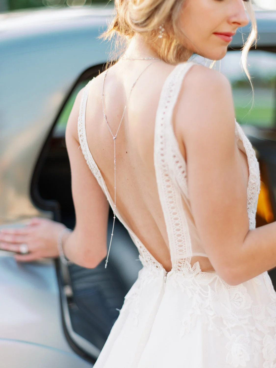 cristina gown by @tara_keely jewelry by: Diamond Vault