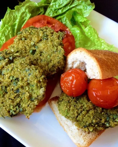 Super Green Quinoa Vegan Sliders