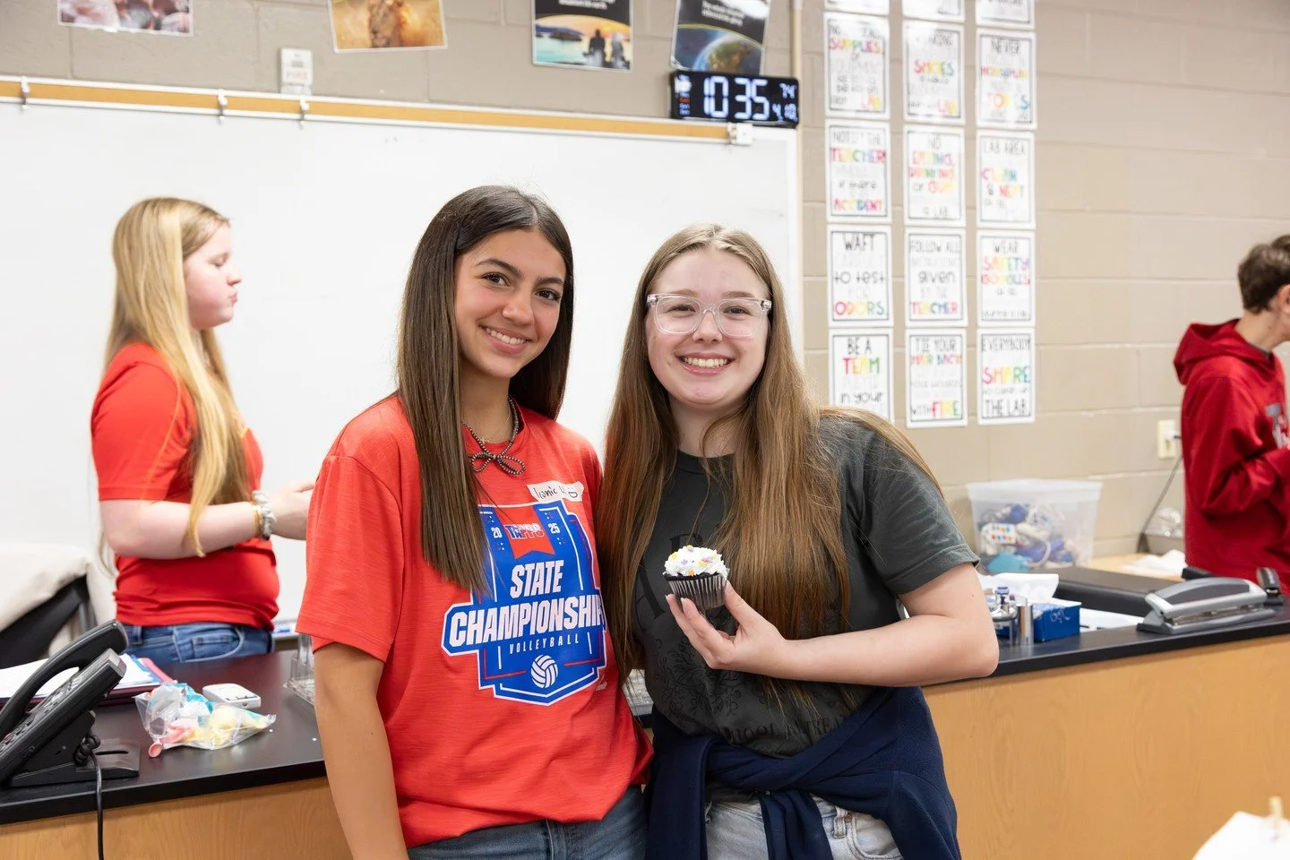 After weeks of designing, testing, troubleshooting, and redesigning, our 8th grade students finally presented their Rube Goldberg machines today!

A Rube Goldberg machine is a complex chain reaction that uses a series of simple steps to complete a ba