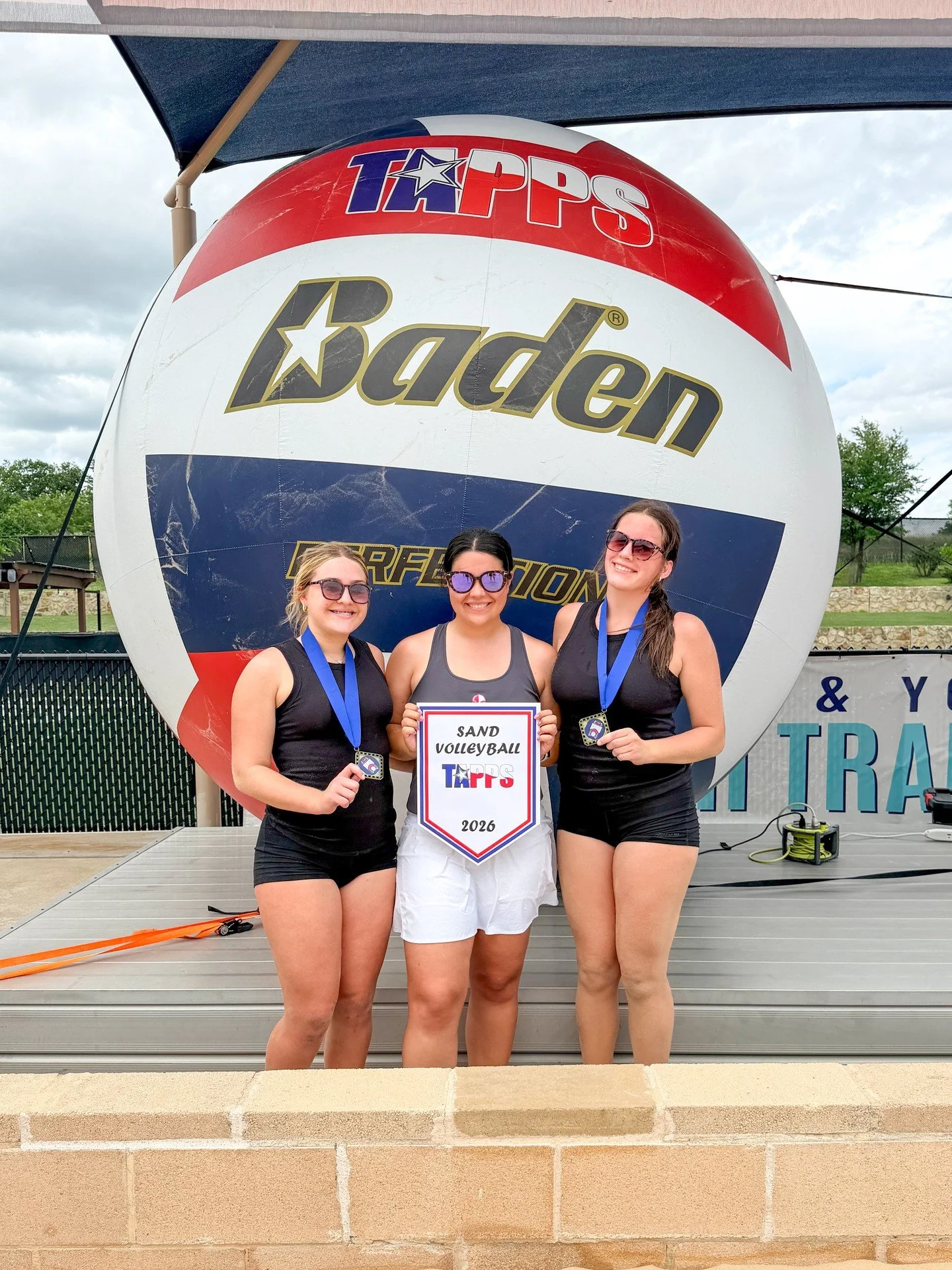 🏐SAND VOLLEYBALL CHAMPIONS!🏐

Cat and Trinity are bringing home 1st place in the top bracket at the TAAPS Sand Volleyball Tournament!

Nixon + Jocelyn and Julie + Violet battled hard all day and represented CA well, finishing strong in competitive 