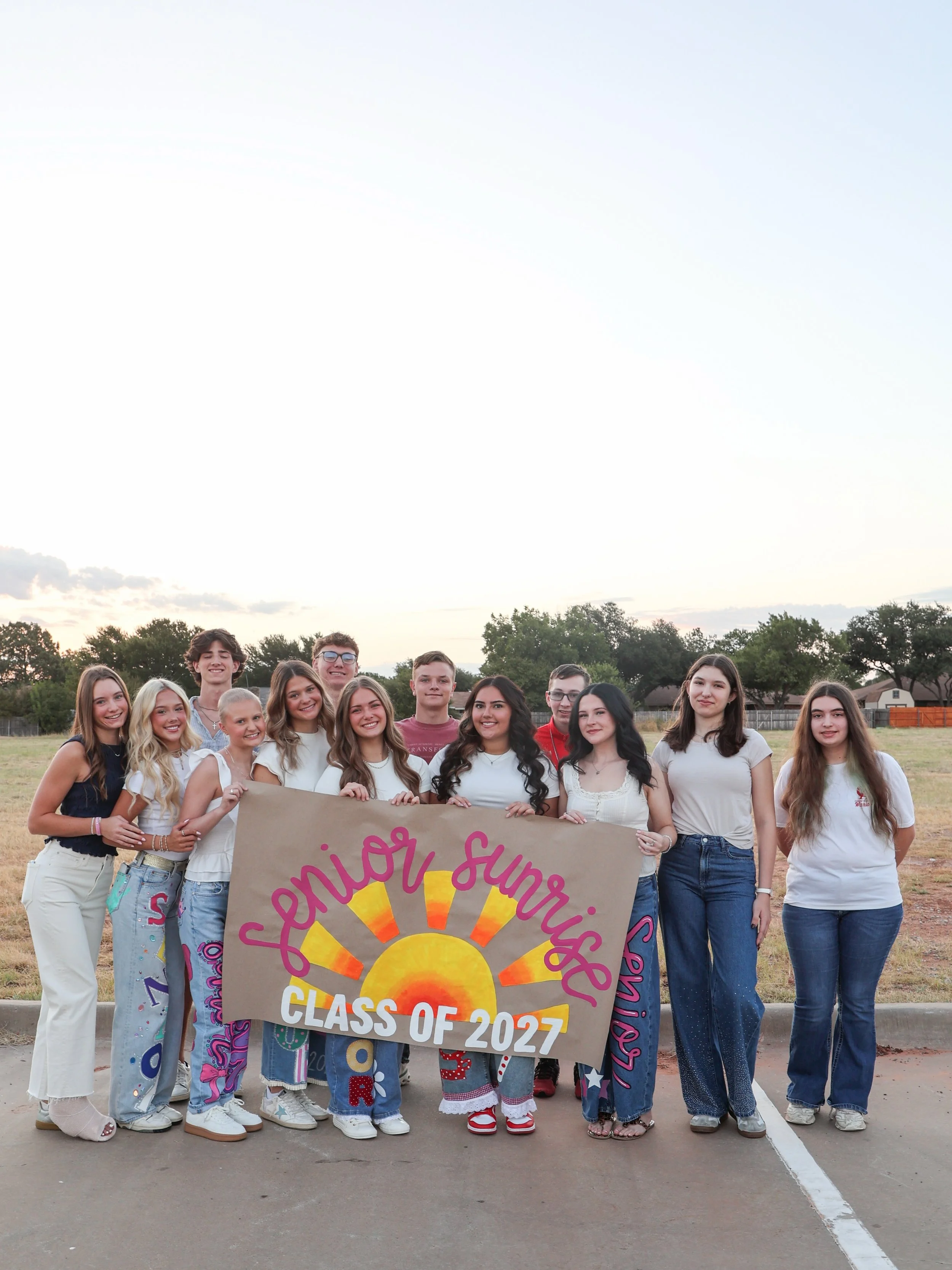 This morning, our seniors kicked off their last first-day-of-school by watching the sunrise together as a class! Over breakfast, they were reminded that their worth isn&rsquo;t found in their accomplishments, where they go next, or what others think 