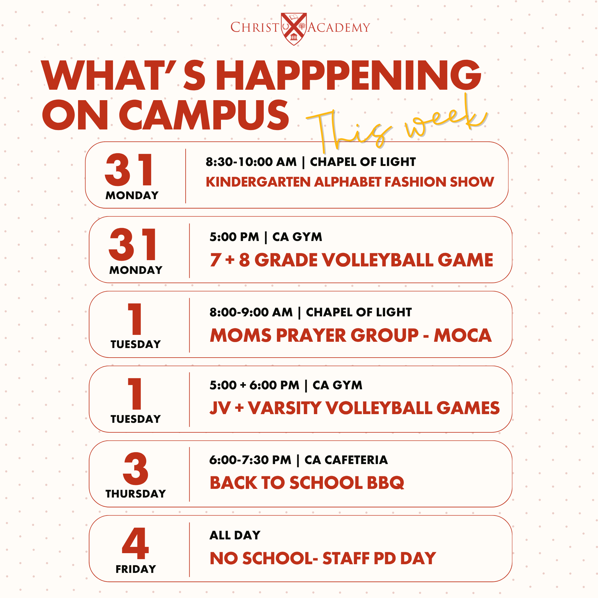 Warrior Weekly Events.png