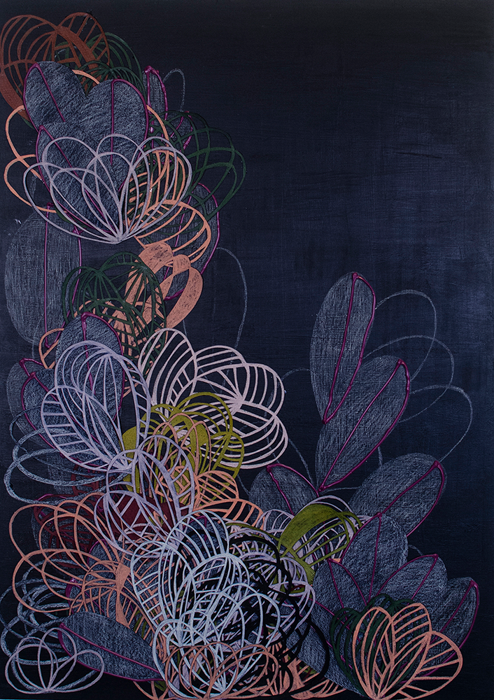  Serenity 
 2021, Paper and Paint, 20 x 16 in 