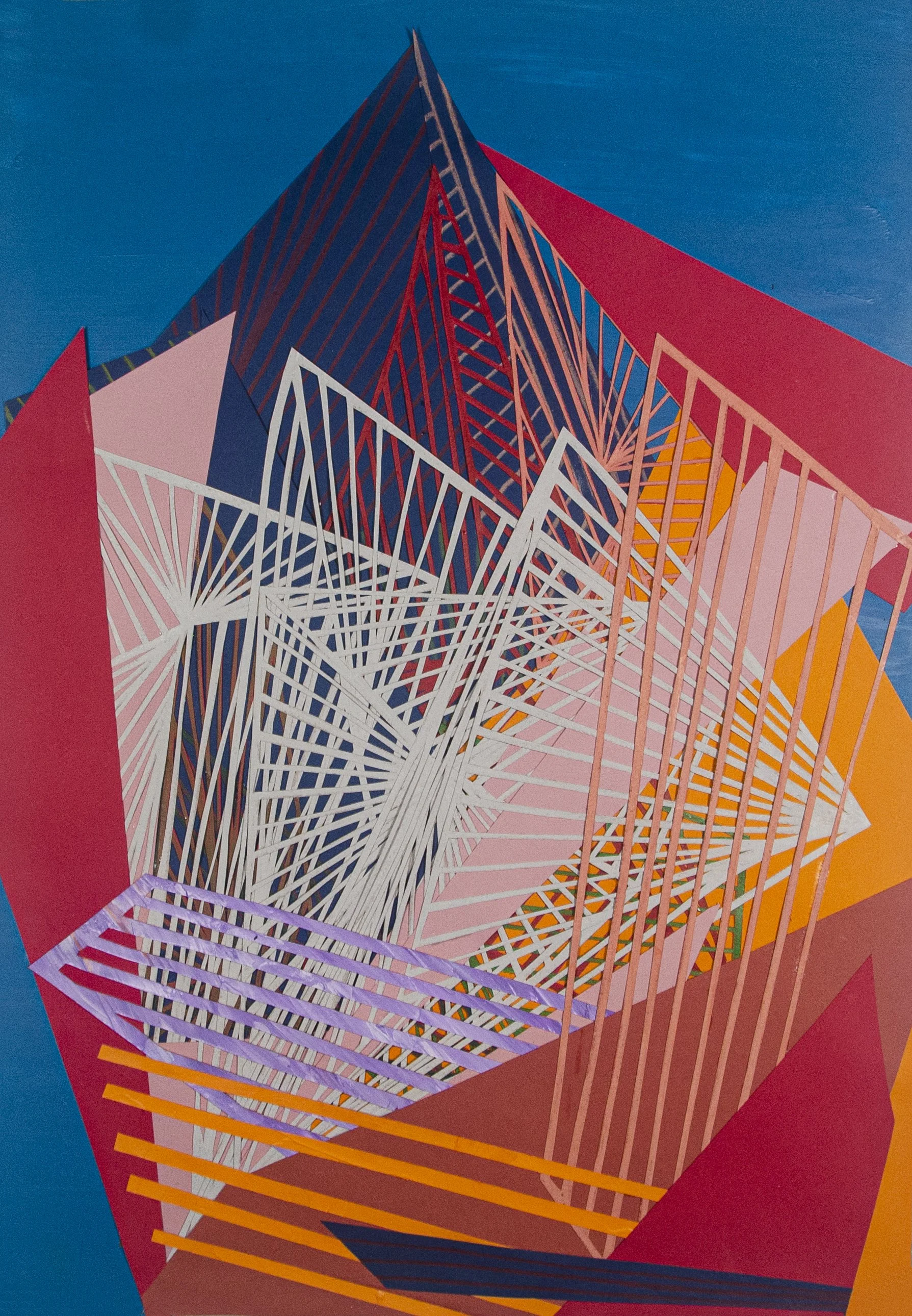  Down the Hallway 
 2022, Paper, 20 x 16 in 