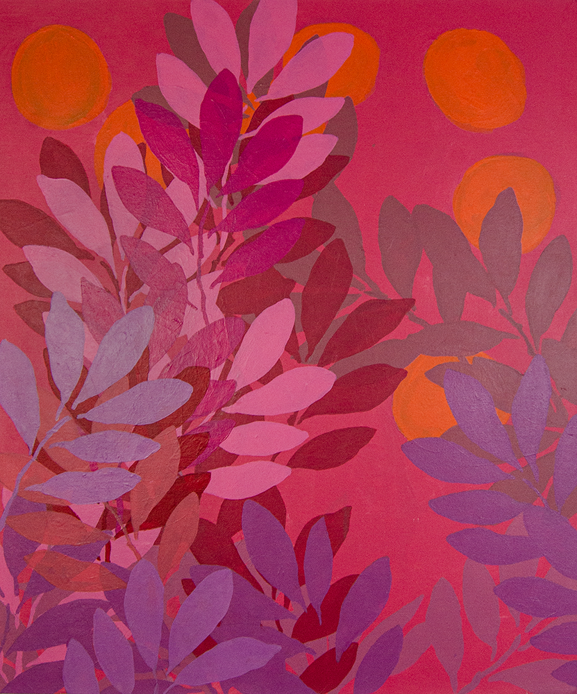  The Orange Grove 
 2024, 24 x 20 in, Acrylic Paint on Canvas 