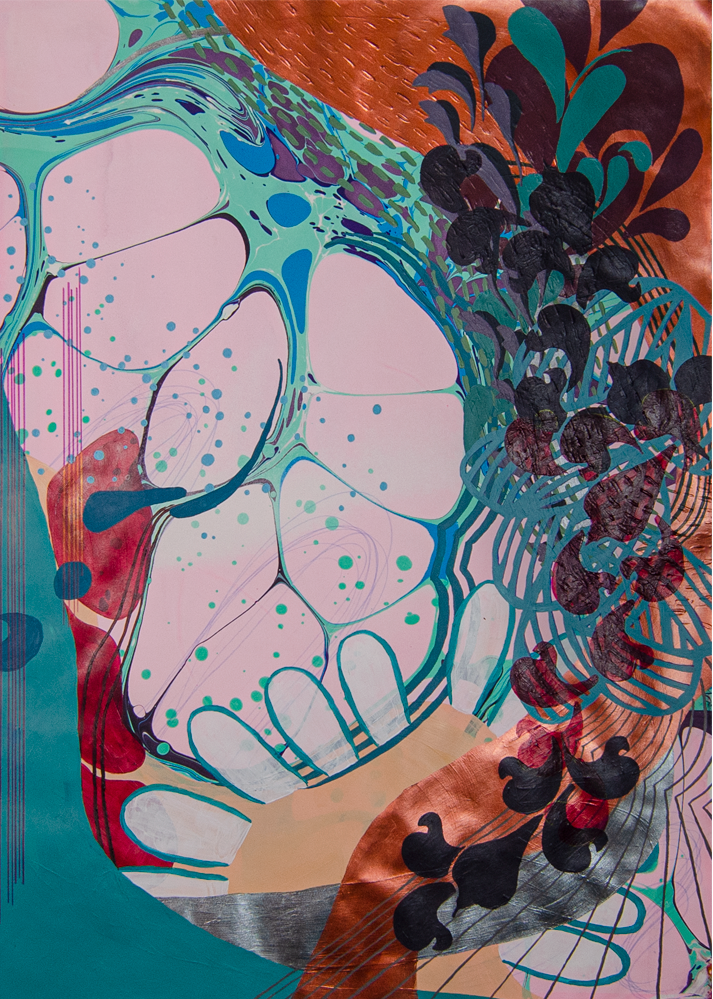  Down the Stream 
 2023, Paint, 23.15 x 16.5 in 