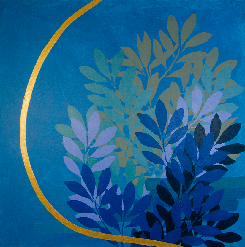  Deep in Thought 
 2024, 30 x 30 in, Acrylic Paint on Canvas 