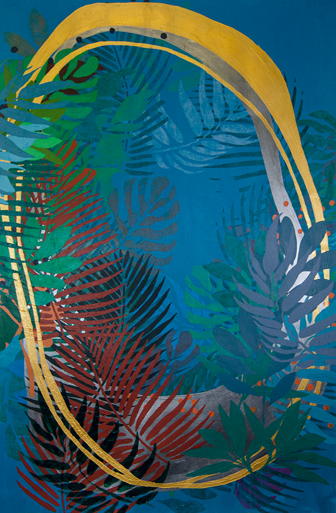  The Archway 
 2023, 40 x 26 in, Acrylic On Paper 