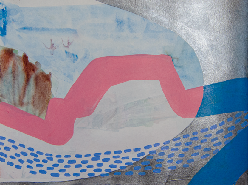  Hiking Trail 
 2024, 9 x 12 in, Paint on Paper 