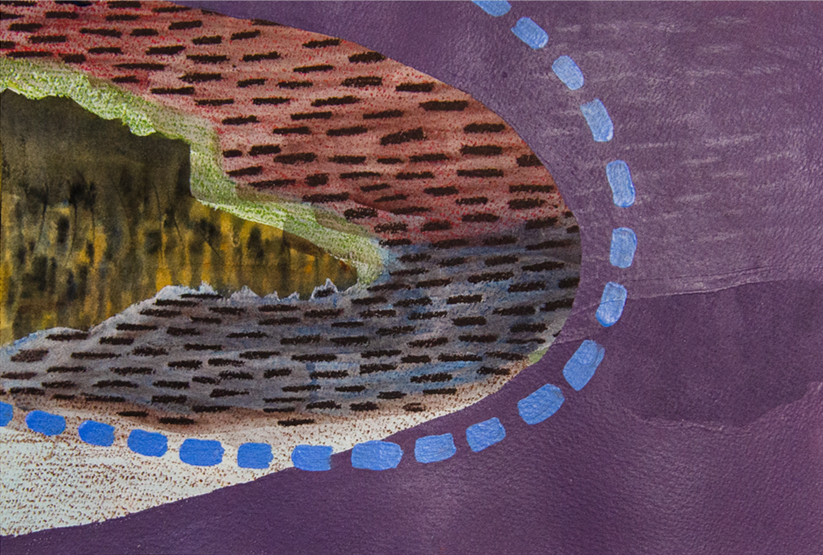  Standing on the Beach 
 2024, 7.25 x 11 in, Paint on Paper 