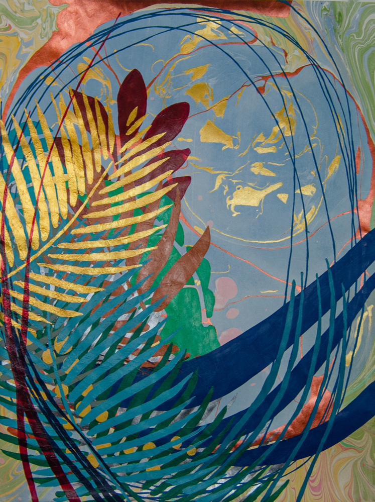  Eden 
 2023, 24.75 x 17.75 in, Paint 