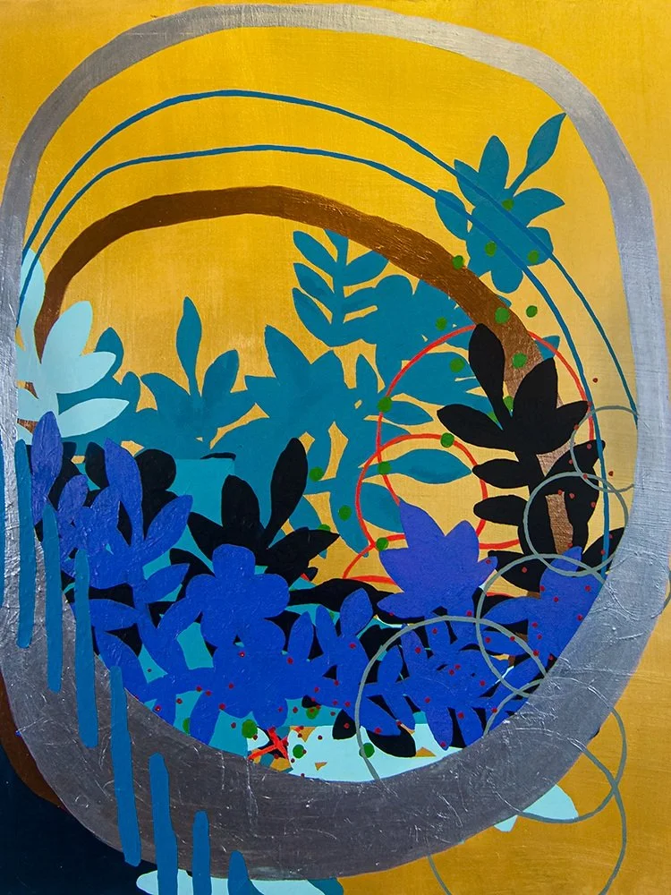  Happiness 

 2023, 20 x 16 in, paint on board 