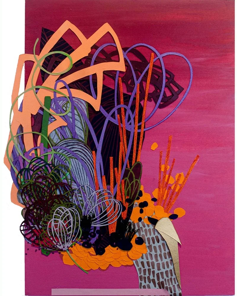  A Walk in the Woods 

 2021, 20 x 16 in, Paper and Paint 