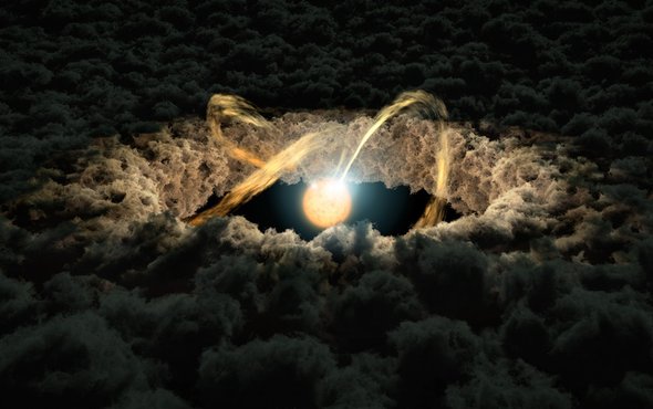 Astronomers Spy Planet-Spawning Vortex around Young Star | Scientific American