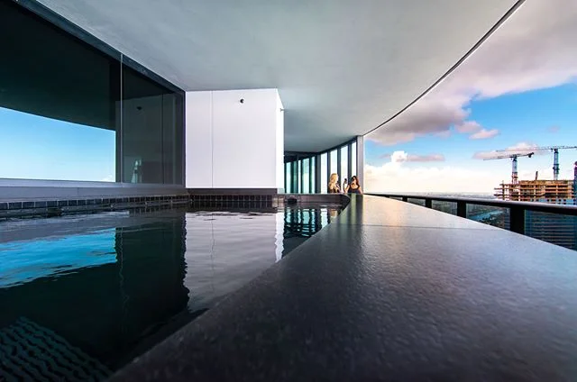 The $560 million Porsche Design Tower features 132 exclusive residences all with summer kitchens, fireplace and 2 car garages and gorgeous water views. Count with 6 different floor plans, some in a Duplex set up others showcasing your car as a work o
