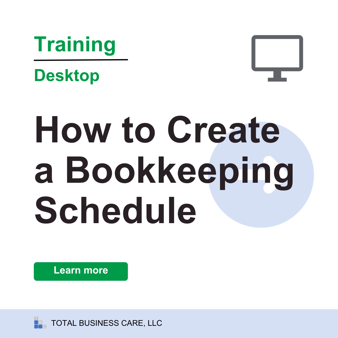 How to Create a Bookkeeping Schedule