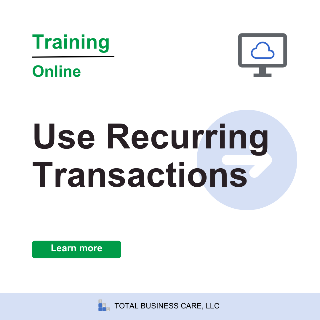 Use Recurring Transactions