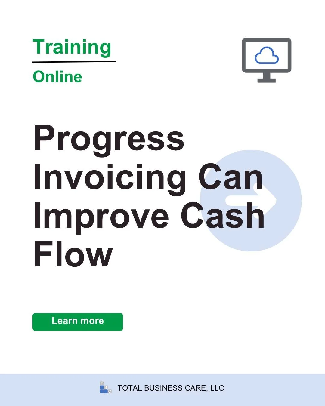 Can&rsquo;t wait until a project is done before you start receiving payments? Try progress invoicing in QuickBooks Online.

🔗 - https://www.totalbizcare.com/blog/2025/10/20/progress-invoicing-can-improve-cash-flow

#business  #training  #quickbooks 