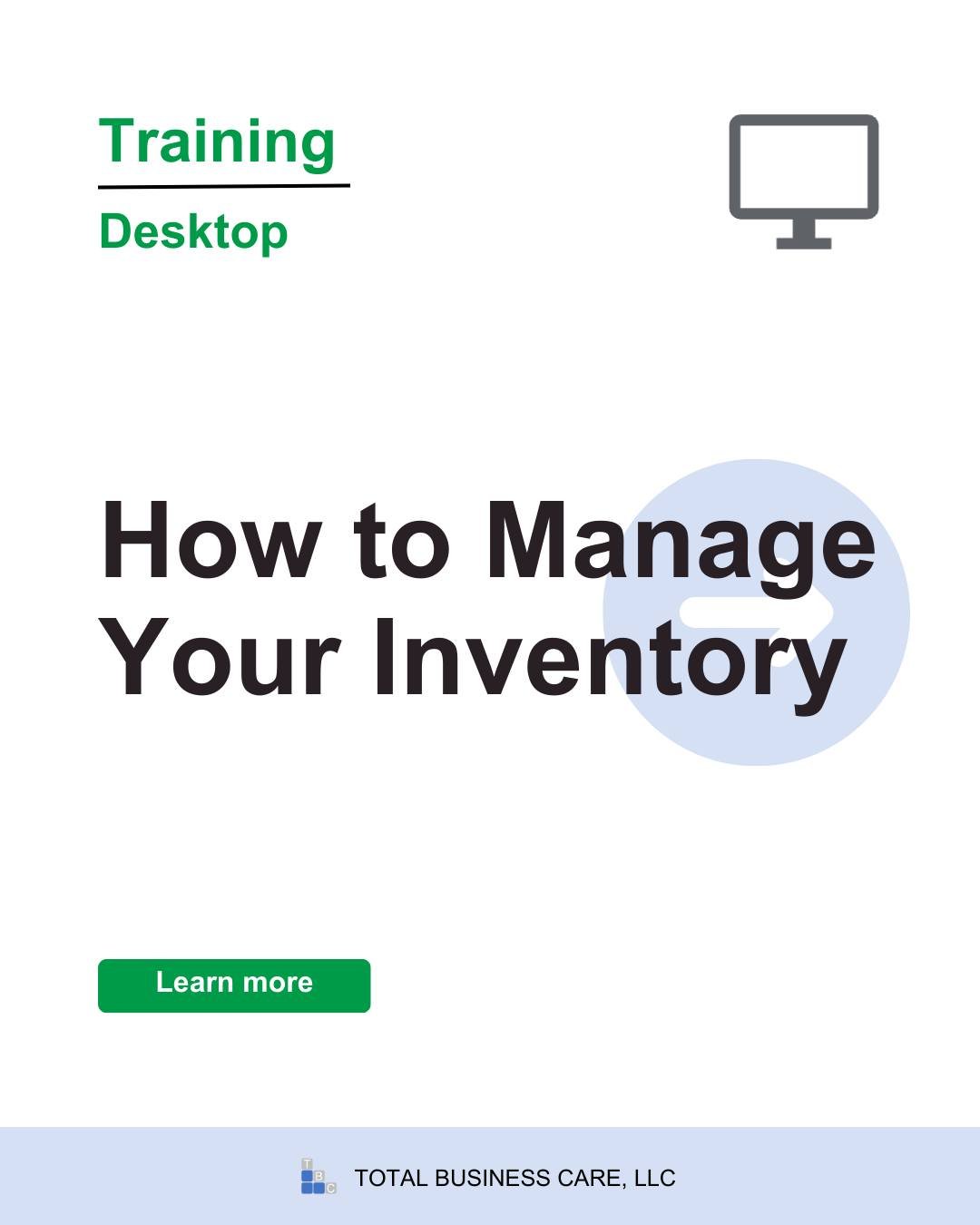 Having difficulties tracking the products you sell? QuickBooks Desktop can simplify your inventory. We&rsquo;ll show you how.

🔗 - https://www.totalbizcare.com/blog/ 2025/12/1/how-to-manage-your-inventory

#business  #training  #intuit  #quickbooks 