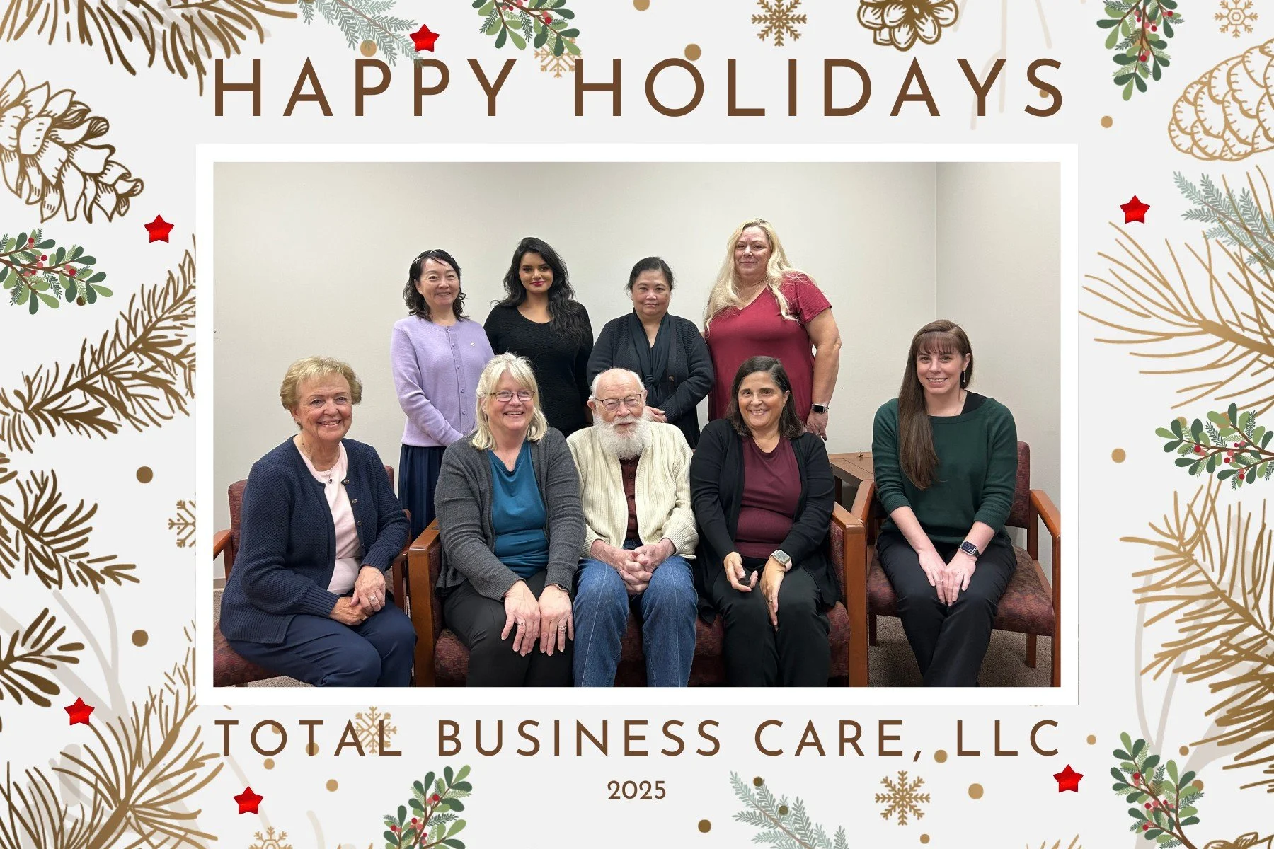 From everyone at TBC, we would like to wish you all a wonderful holiday season!

In observance of the holidays, our office will be closed:
Thursday, December 25th
Thursday, January 1st